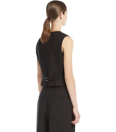 Weekend Max Mara Pace Black Vest In Black