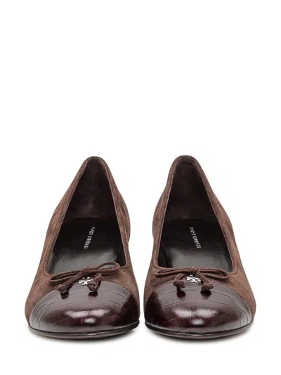 Tory Burch Cap-toe Suede Pumps