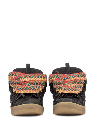 Lanvin Black Suede Calf Leather Sneakers