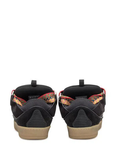 Lanvin Black Suede Calf Leather Sneakers
