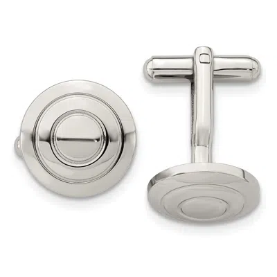Diamond2deal Stainless Steel Polished Cufflinks