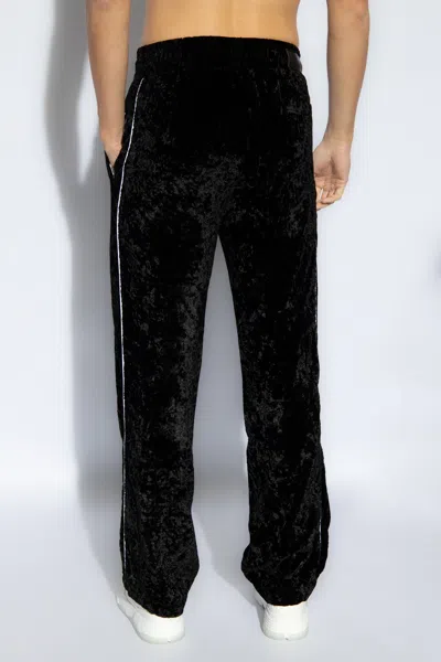 Amiri Crushed Straight Leg Track Pants In Black
