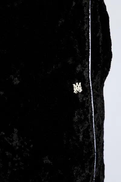 Amiri Crushed Straight Leg Track Pants In Black