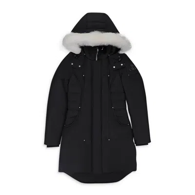 Moose Knuckles W Cloud Parka Sh Blk W/nat Sh Parka In Black