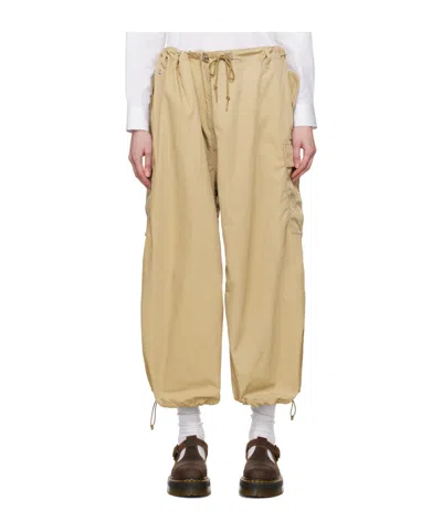 Junya Watanabe Beige Drawstring Lounge Pants In Brown
