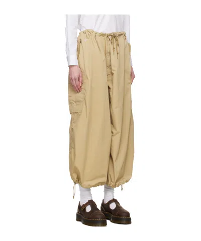 Junya Watanabe Beige Drawstring Lounge Pants In Brown
