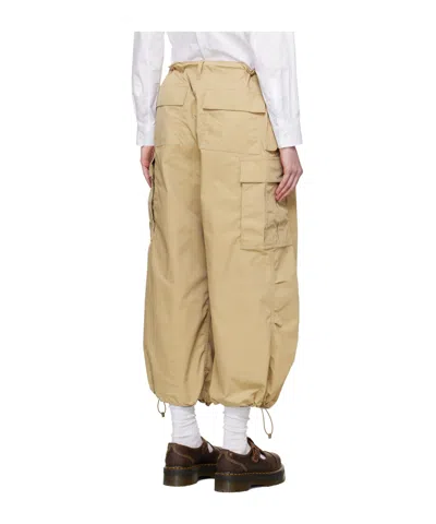 Junya Watanabe Beige Drawstring Lounge Pants In Brown
