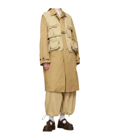 Junya Watanabe Beige Drawstring Lounge Pants In Brown