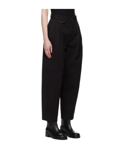 Agolde Becker Baggy Fit Chino Pants In Black In Black