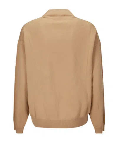 Studio Nicholson Tan Fiore Sweater In Neutral