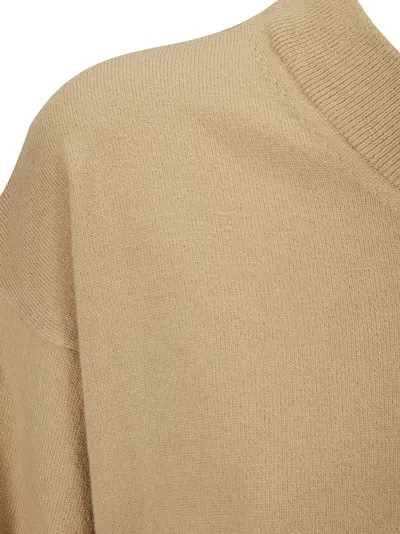 Studio Nicholson Tan Fiore Sweater In Neutral