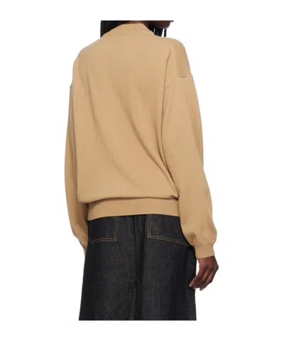 Studio Nicholson Tan Fiore Sweater In Neutral