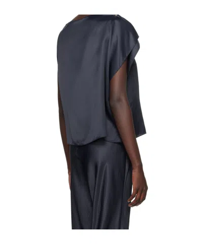 Baserange Navy Clavo Blouse In Blue