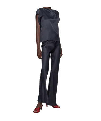 Baserange Navy Clavo Blouse In Blue