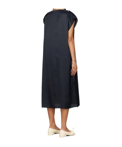 Baserange Navy Clavo Midi Dress