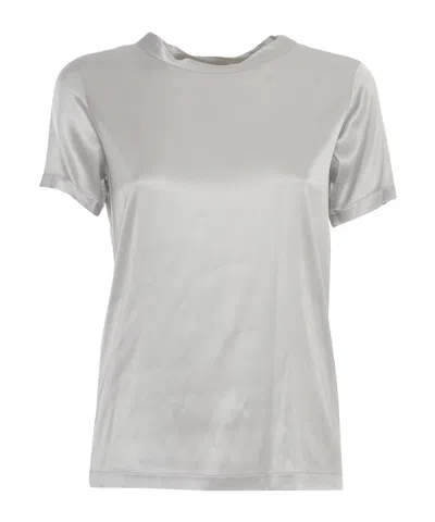 Mazzarelli Short-sleeved T-shirt In Silver