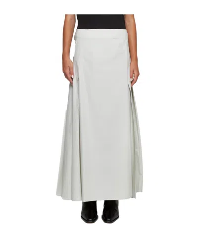 Studio Nicholson Lawson High Waisted Maxi Skirt In Gray