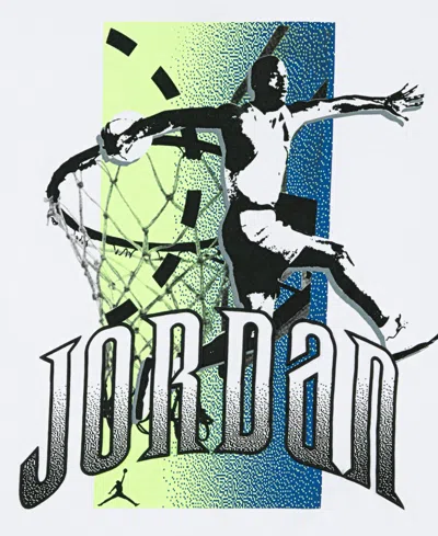 Jordan Toddler And Little Boys Jumpman Global Rise Long Sleeve T-shirt In White