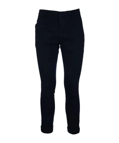 Dondup Trousers With Pockets And Belt Loops In Blue