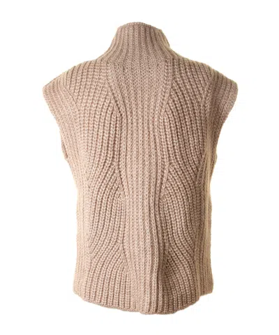 Eleventy Turtleneck Sweater Vest In Neutral