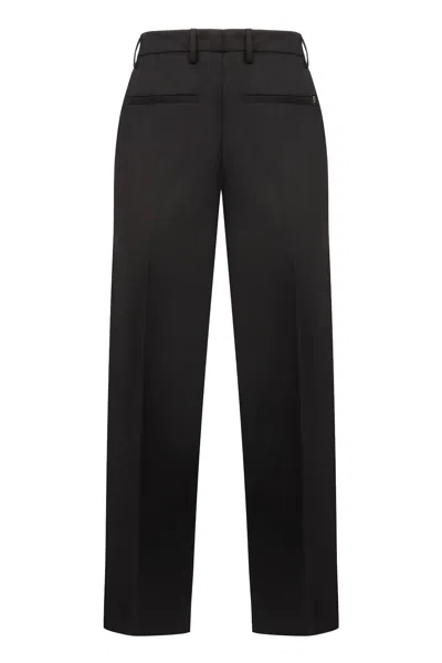 Dondup Louis Wool Chino Trousers In Black