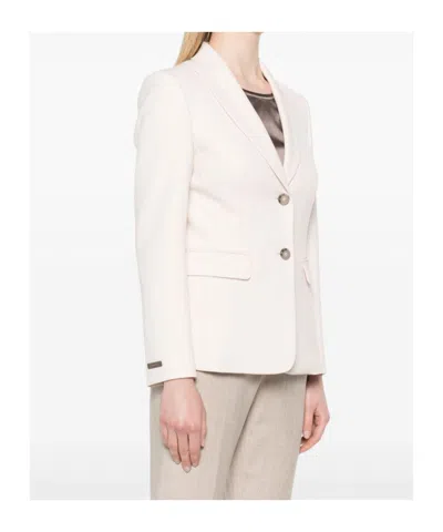 Peserico Single-breasted Suit Jacket In Pink