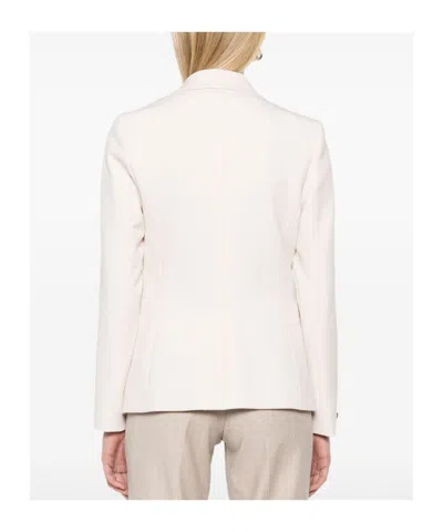 Peserico Single-breasted Suit Jacket In Pink