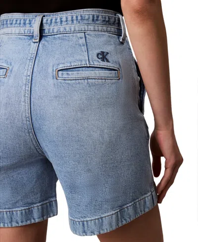 Calvin Klein Jeans Est.1978 Women's High Rise Tie Waist Denim Shorts