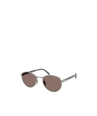 Prada Full Frame Sunglasses In Brown