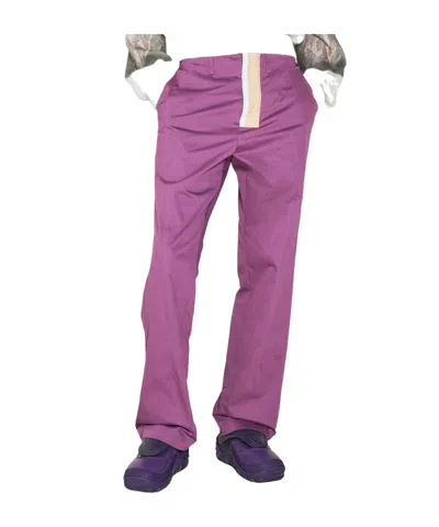 Kiko Kostadinov Diotima Mid-rise Pants In Purple