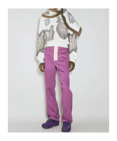 Kiko Kostadinov Diotima Mid-rise Pants In Purple