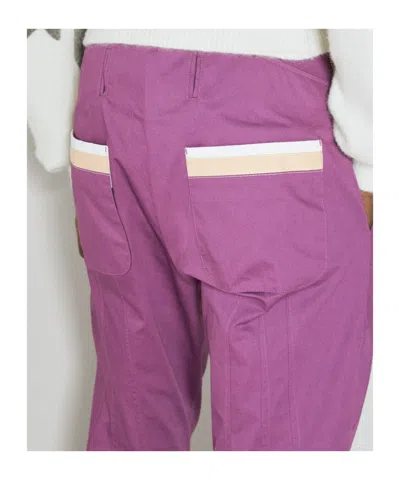 Kiko Kostadinov Diotima Mid-rise Pants In Purple