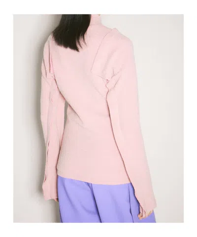 Kiko Kostadinov Arc Knitted Jumper In Pink