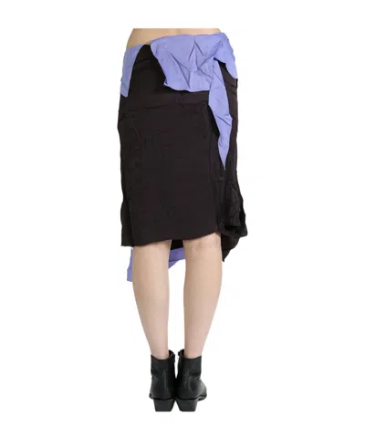 Kiko Kostadinov Kukri Draped Skirt In Multi