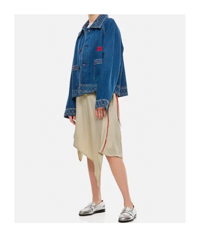 Kiko Kostadinov Asymmetric Midi Skirt