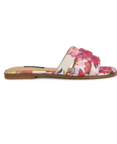 Nine West Women's Germani Woven Flat Slip-on Sandals In Multi