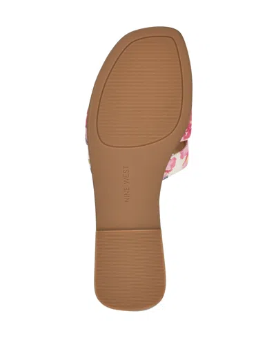 Nine West Women's Germani Woven Flat Slip-on Sandals In Multi