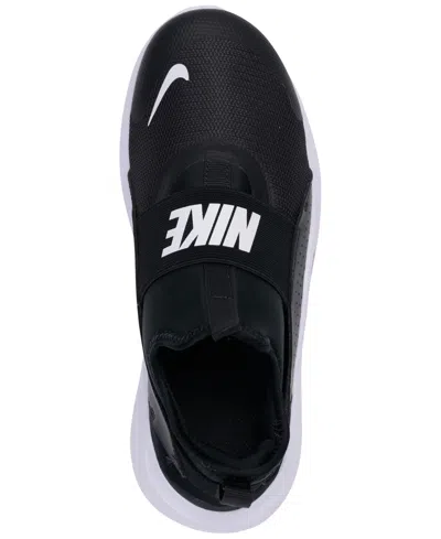 Nike Little Kids Flex Runner 4 Slip-on Running Sneakers From Finish Line In Black