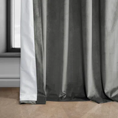 Half Price Drapes Pillow White Heritage Plush Velvet Room Darkening Curtain