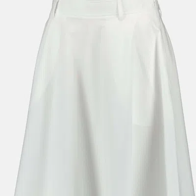 Moschino Embroidered A-line Skirt In White