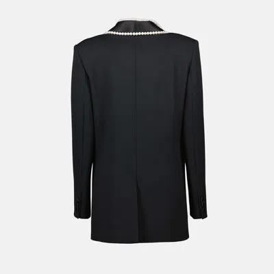 Moschino Embellished Tailored Blazer In Black