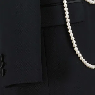 Moschino Embellished Tailored Blazer In Black