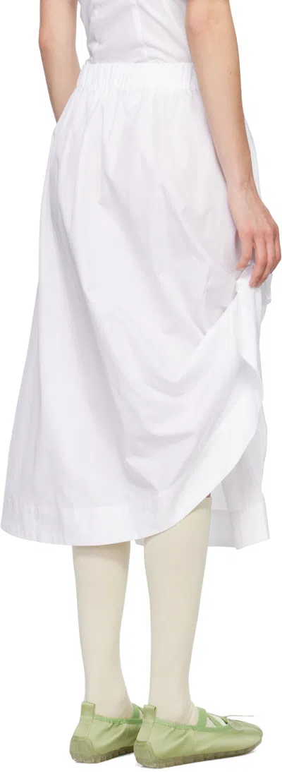Simone Rocha Gathered-slit Midi Skirt