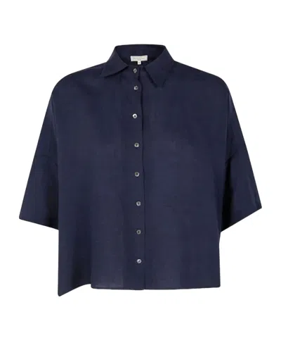 Antonelli Button-up Blouse In Blue
