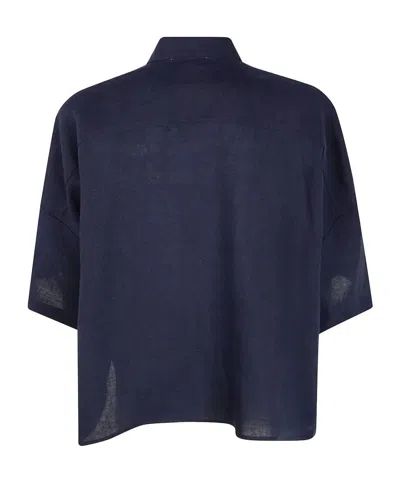 Antonelli Button-up Blouse In Blue