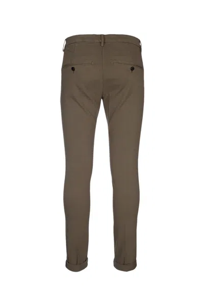 Dondup Rolled Cuffs Trousers Featuring Pockets In Brown