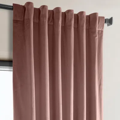 Half Price Drapes Pillow White Heritage Plush Velvet Room Darkening Curtain