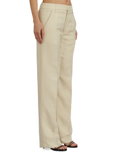 Dondup Reina Trousers In Viscose And Linen