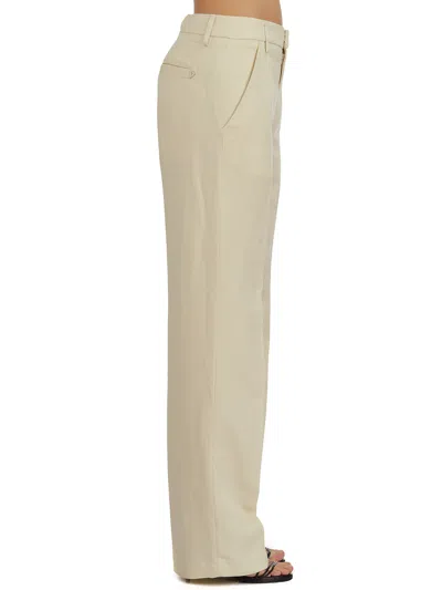 Dondup Reina Trousers In Viscose And Linen