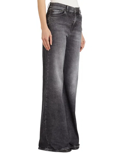 Dondup Pantalone In Denim Amber In Black
